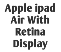 Picture for category Apple iPad Air With Retina Display